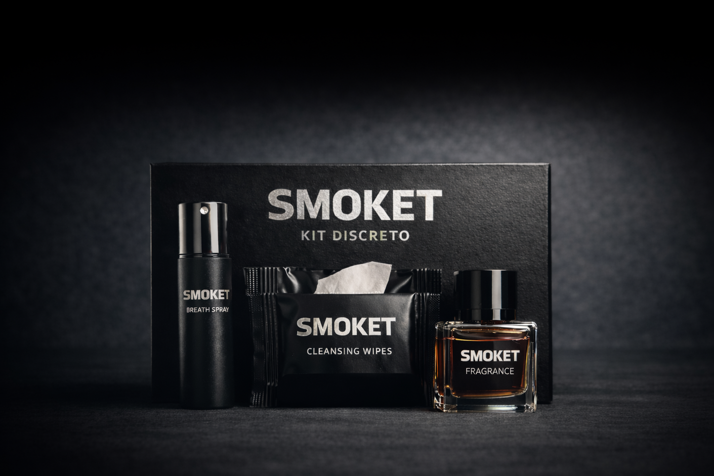 Kit Discreto SMOKET — Elimina o cheiro em segundos